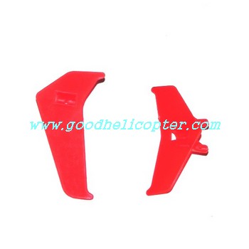 mjx-t-series-t20-t620 helicopter parts tail decoration set (red color) - Click Image to Close
